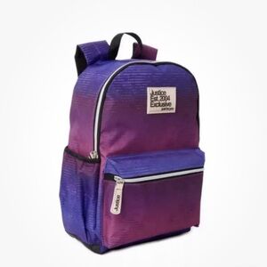 Justice pink backpack